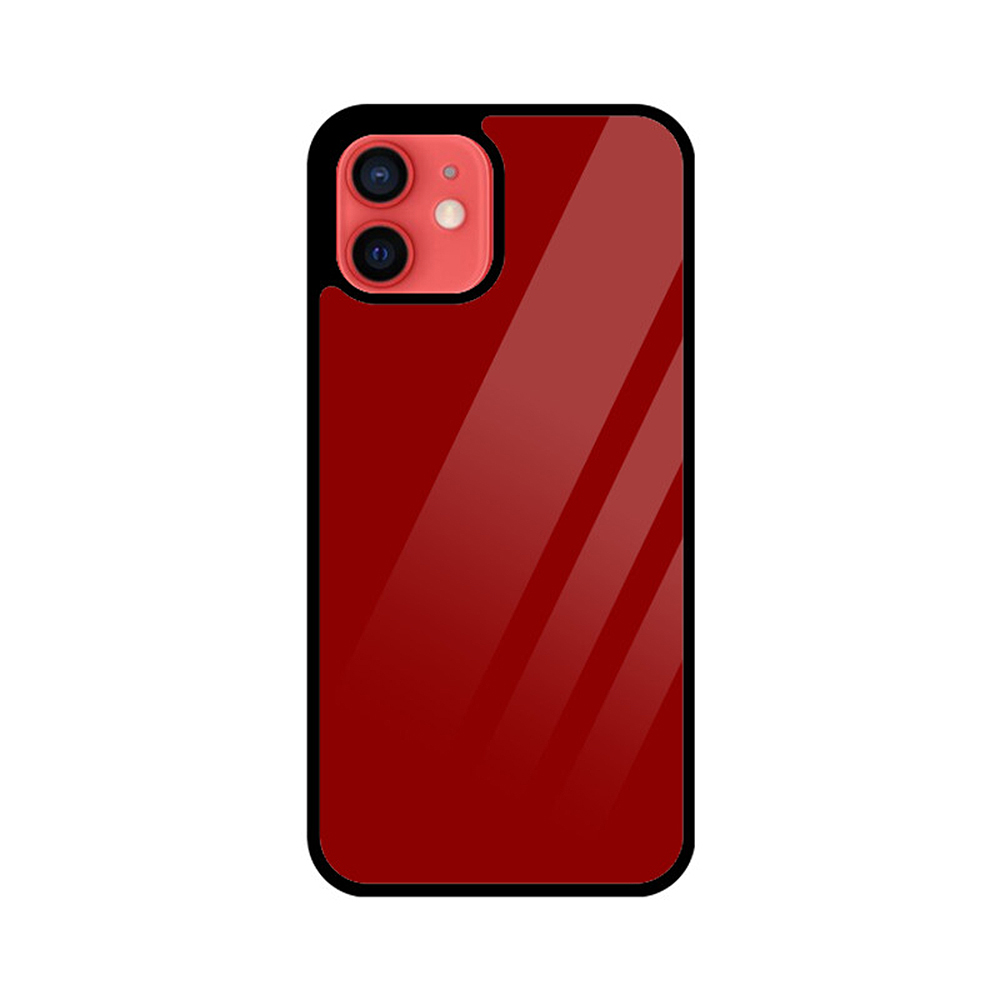 crimson iphone glass case
