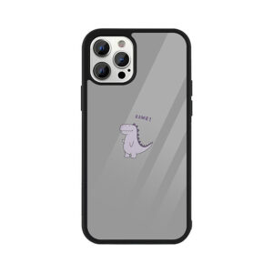 dinasaur rawrr iphone glass case (couple case)