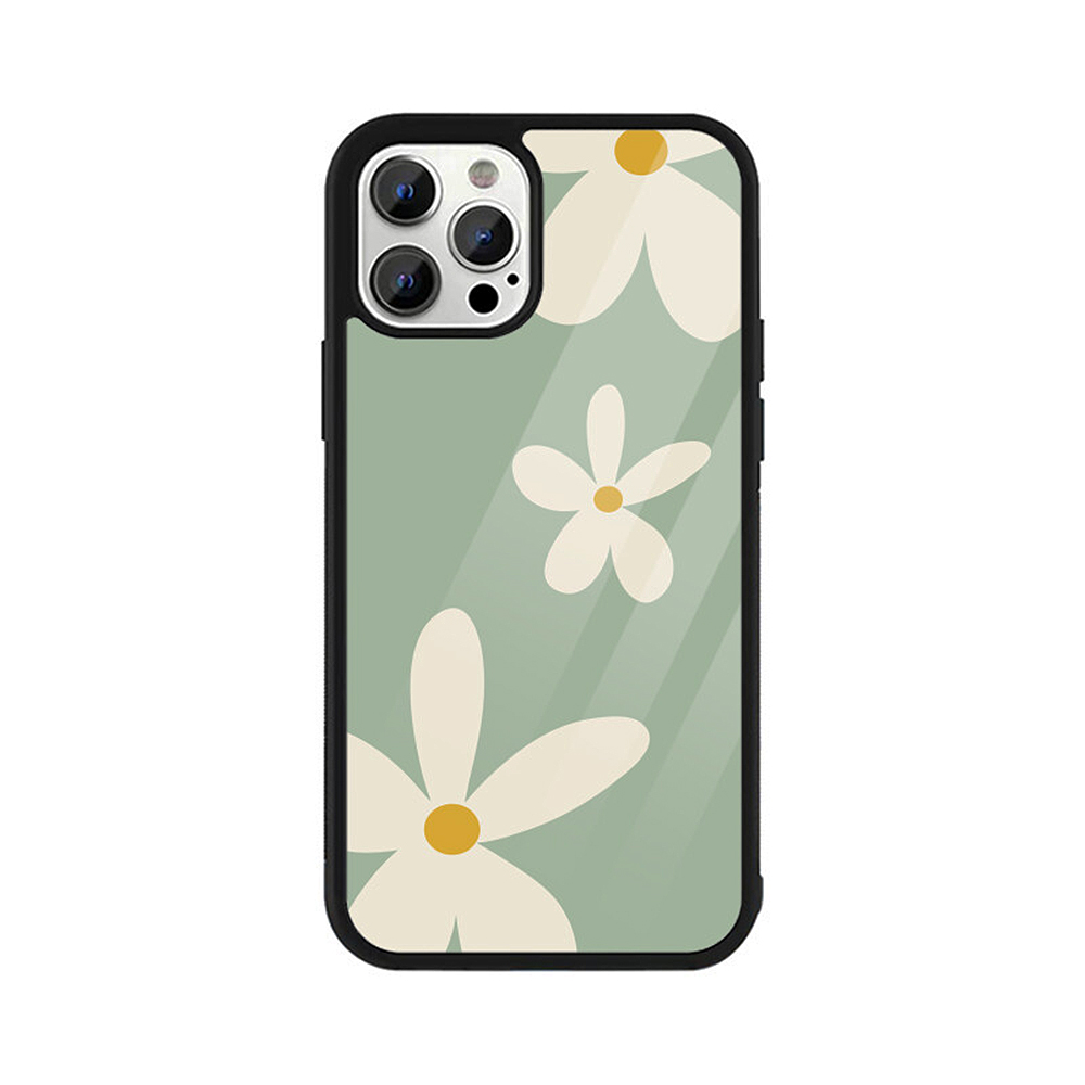 green serenity iphone glass case