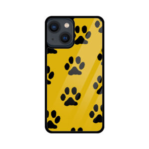 mustard paws iphone glass case