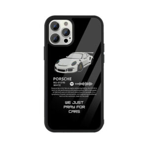 porsche with qr (starboy by the weeknd) iphone glass case
