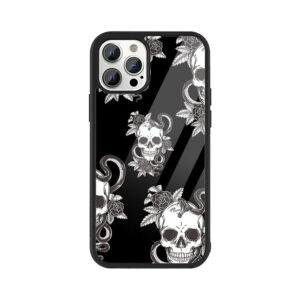 serpent bloom iphone glass case