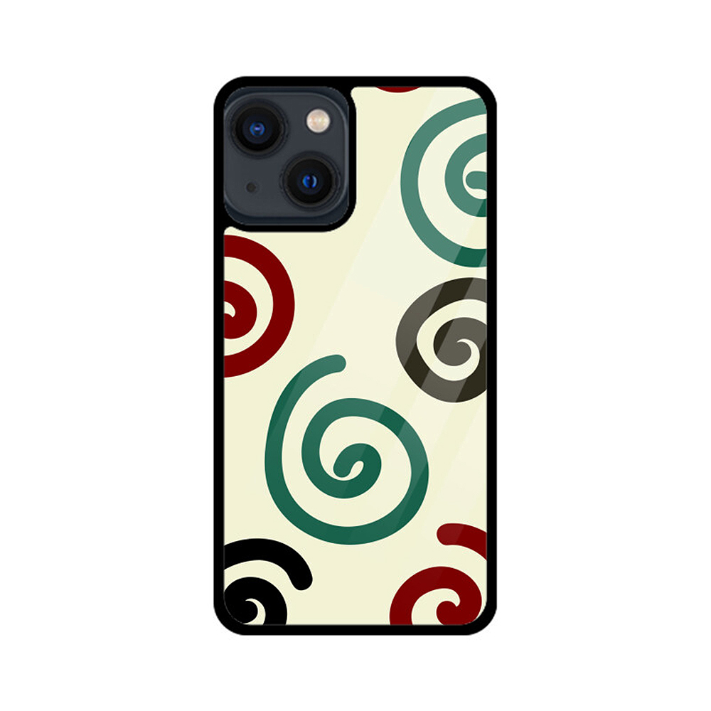 swirls iphone glass case