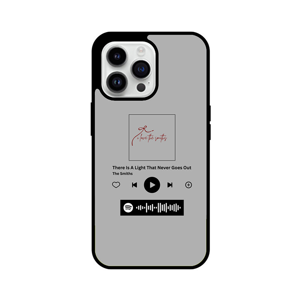 the smiths with qr iphone glass case